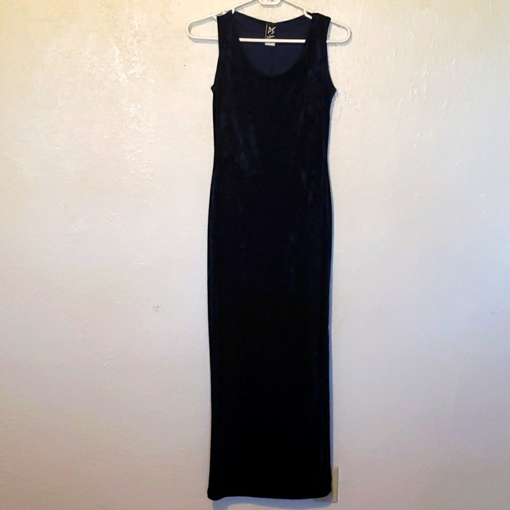 PS dark blue velvet dress, size small